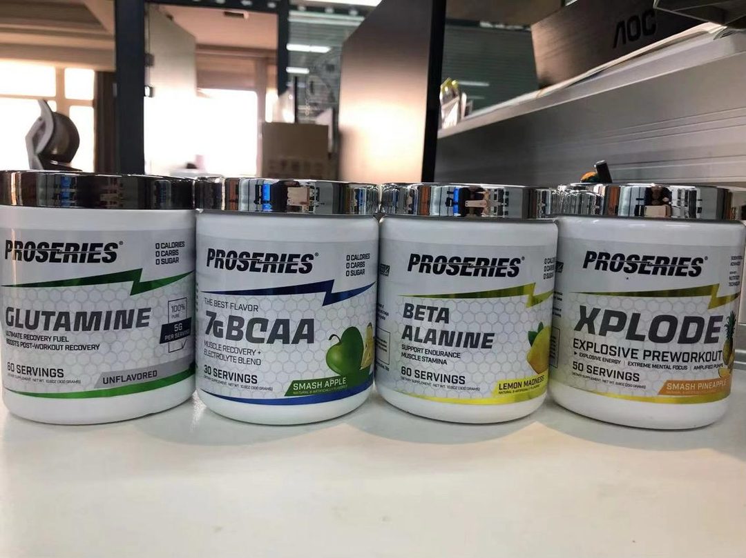 Proseries-Pulverdosen einer Kundenmarke