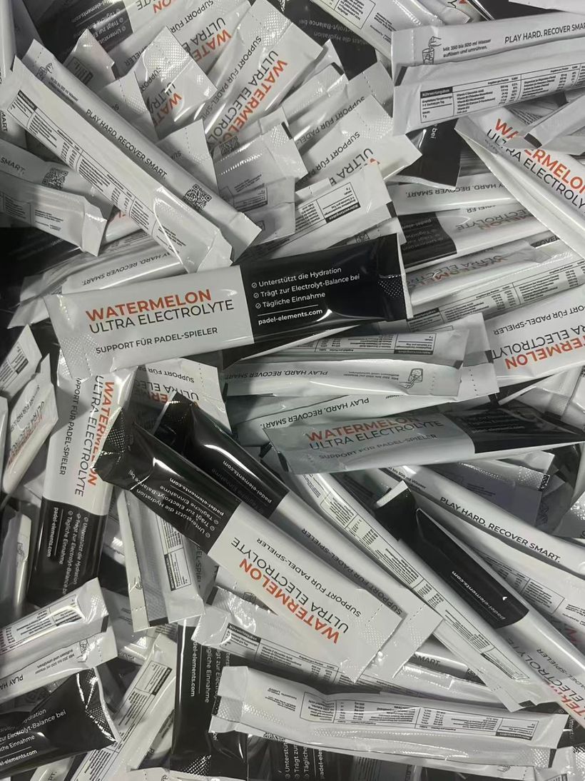 Elektrolyt-Sachets in Großproduktion